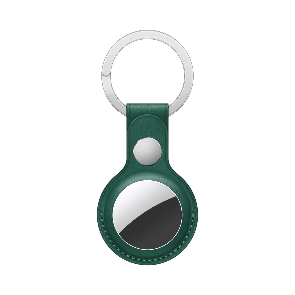 Porte-clés AirTag en Cuir PU (7) Vert