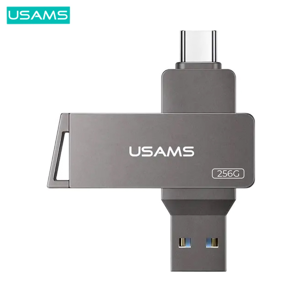 Clé USB Usams USB-C + USB 3.0 (256Go) - US-ZB202 - Noir
