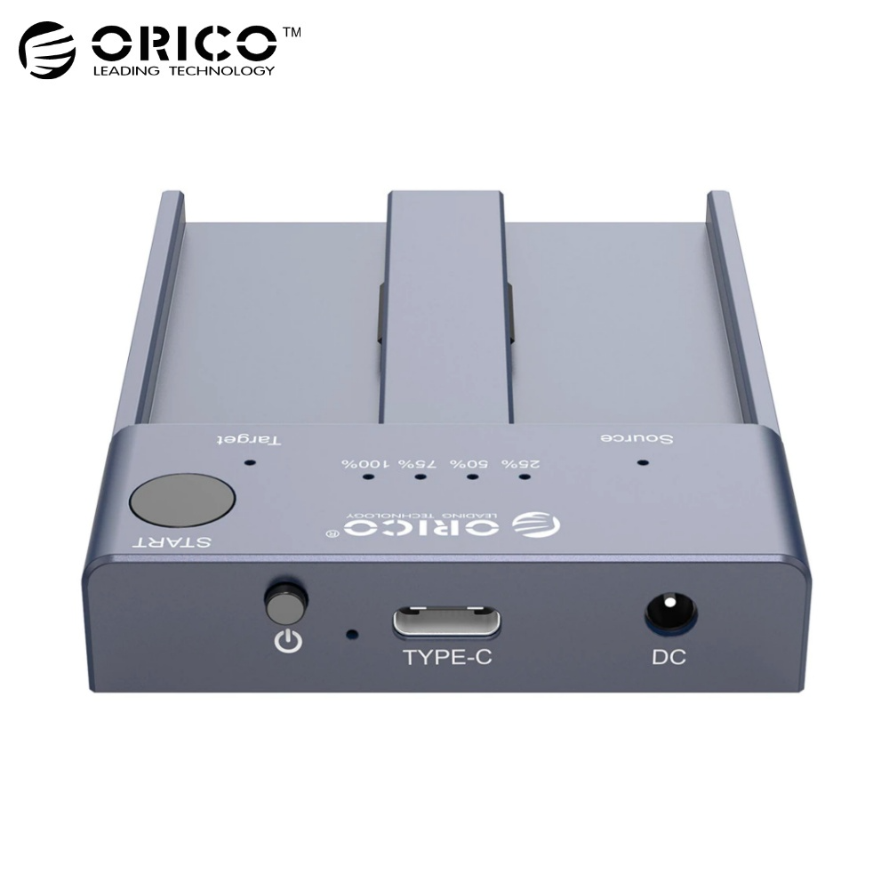 Station de Clonage Disque Dur Orico Double Baie vers SSD M.2 NVMe PCle M-Key - M2P2-C3-C