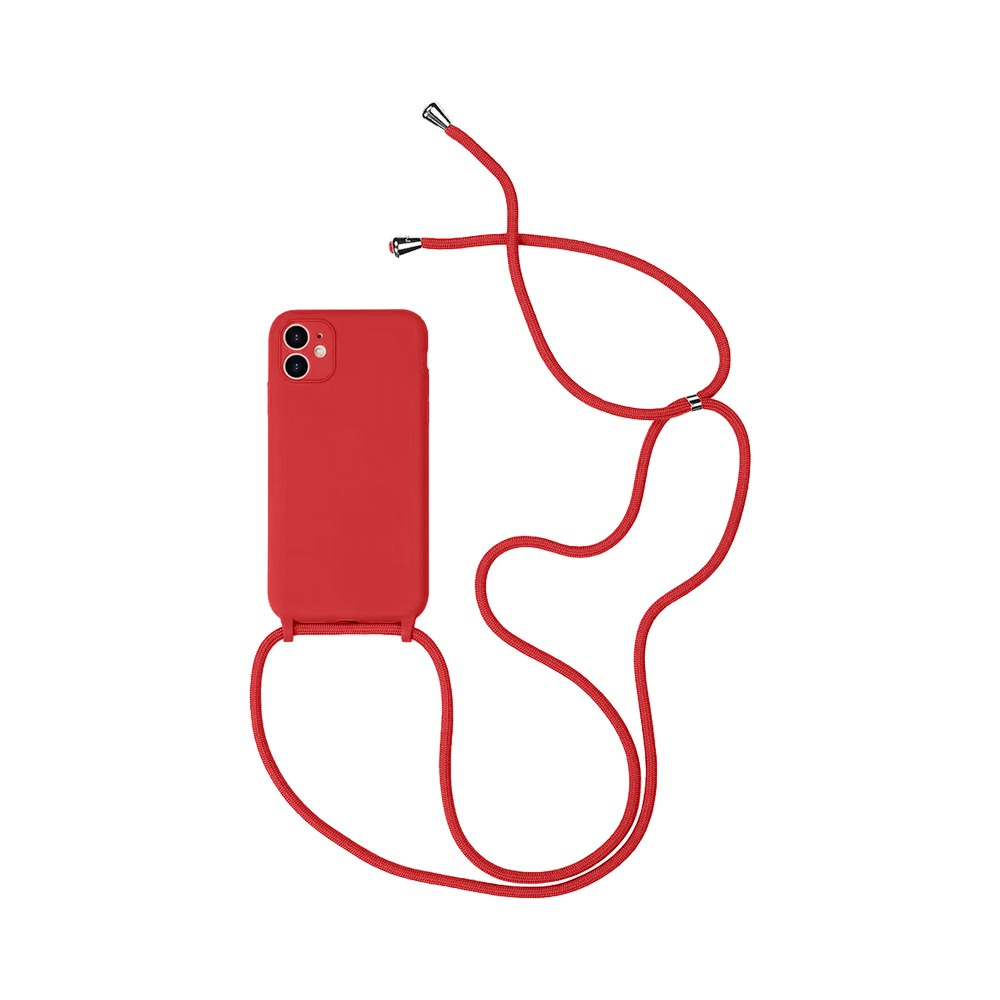 Coque avec Cordon Apple iPhone 12 Rouge