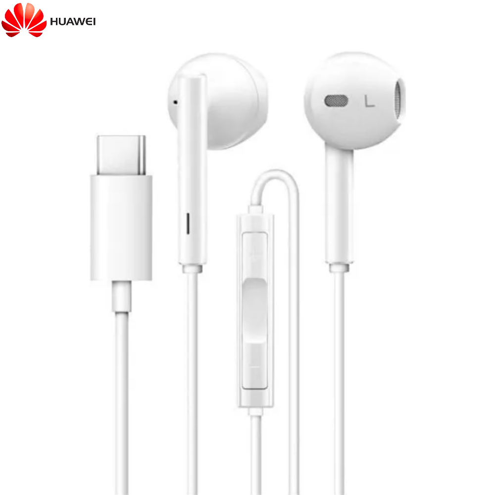 Écouteurs Filaires USB-C Huawei 22040296 CM33 Handsfree Bulk Blanc