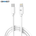 Câble Data USB-C vers Lightning CONNECT MC-CLB2 20W (1m) Blanc