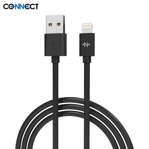 Câble Data USB vers Lightning CONNECT MC-CLN1 12W (1m) Noir - RM34 Repair Mobile Béziers