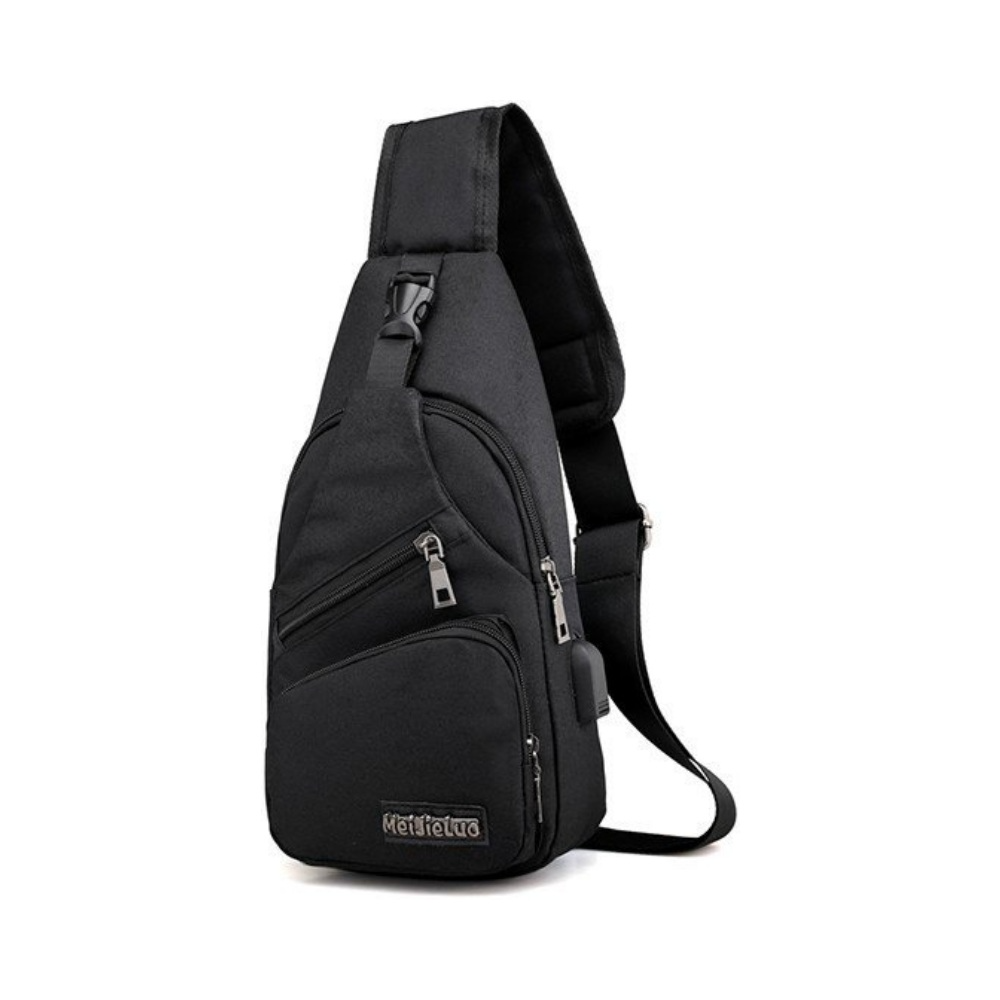 Sac avec Port USB Noir
