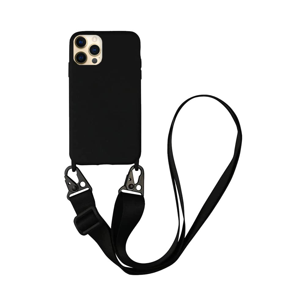 Coque avec Bandoulière Apple iPhone 12 Pro Noir