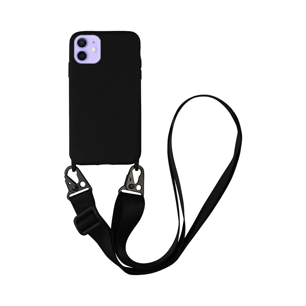 Coque avec Bandoulière Apple iPhone 12 Mini Noir