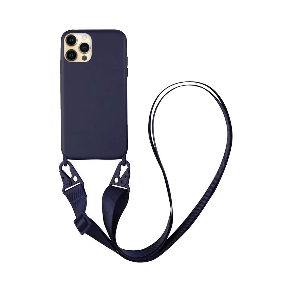 Coque avec Bandoulière Apple iPhone 12 Pro Bleu Marine