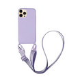 Coque avec Bandoulière Apple iPhone 12 Pro Violet Clair