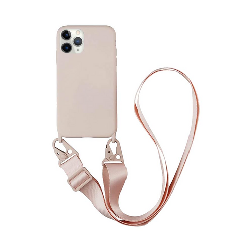 Coque avec Bandoulière Apple iPhone 11 Pro Max Rose Gold