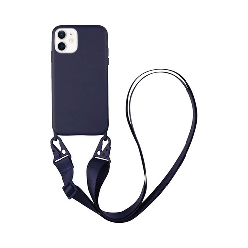 Coque avec Bandoulière Apple iPhone 12 Mini Bleu Marine