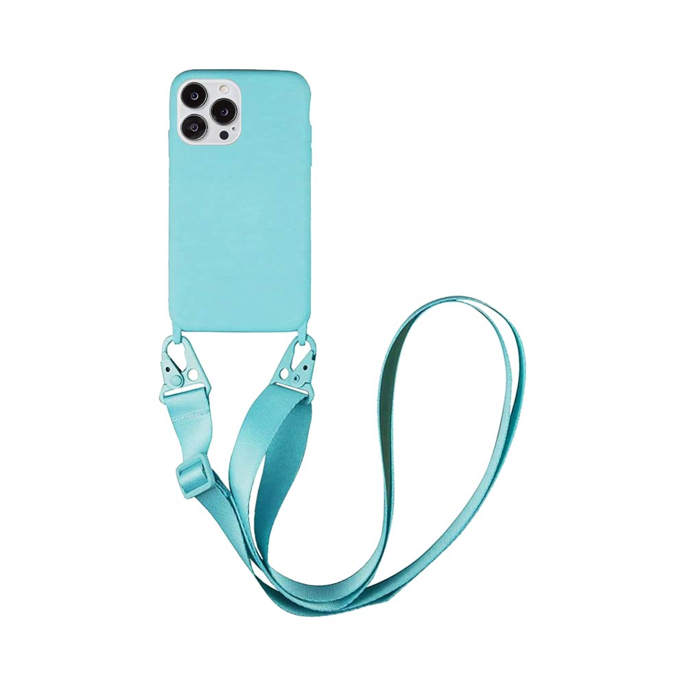 Coque avec Bandoulière Apple iPhone 15 Pro Bleu Clair