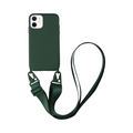 Coque avec Bandoulière Apple iPhone 12 Vert Foncé