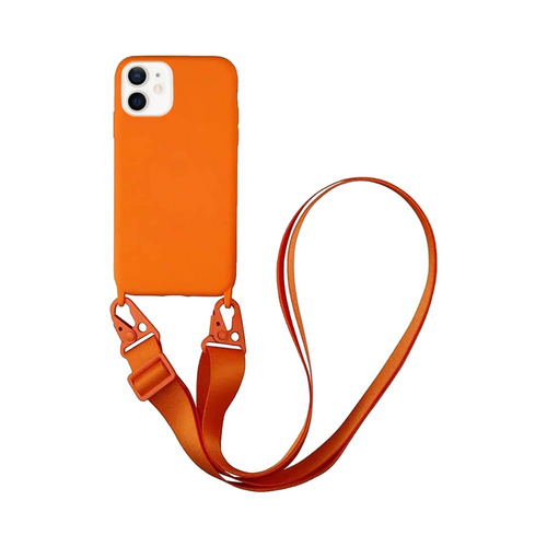 Coque avec Bandoulière Apple iPhone 12 Mini Orange