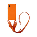 Coque avec Bandoulière Apple iPhone X & XS Orange