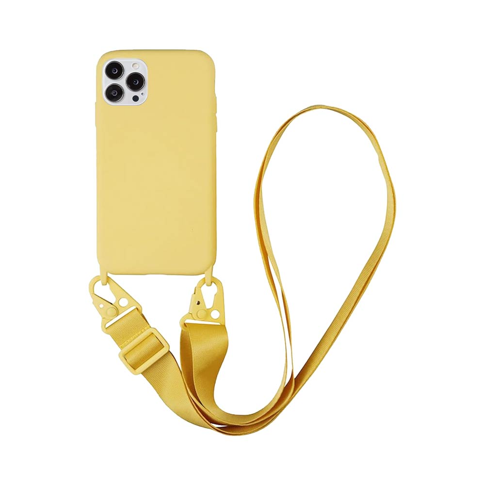 Coque avec Bandoulière Apple iPhone 15 Pro Max Jaune