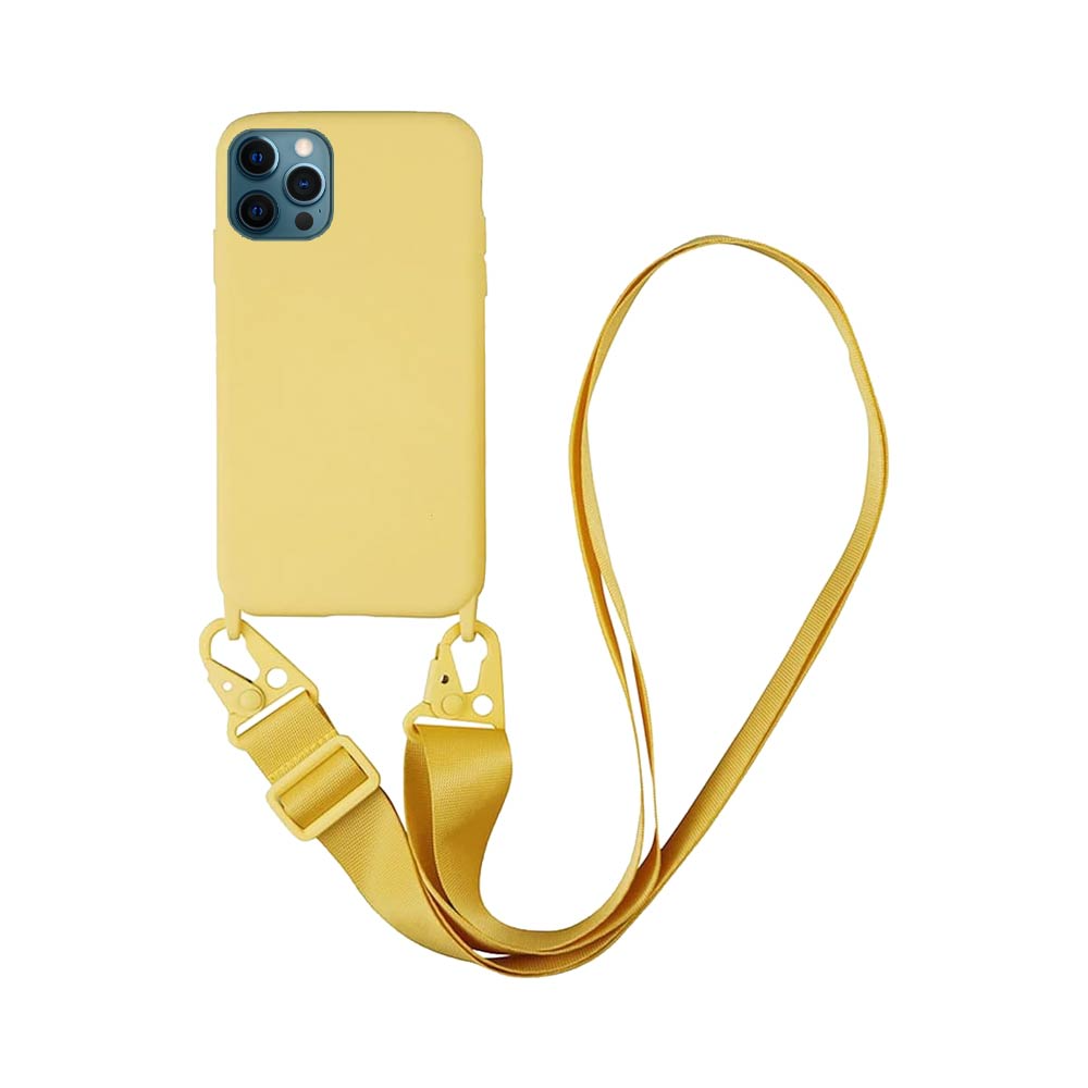 Coque avec Bandoulière Apple iPhone 12 Pro Max Jaune