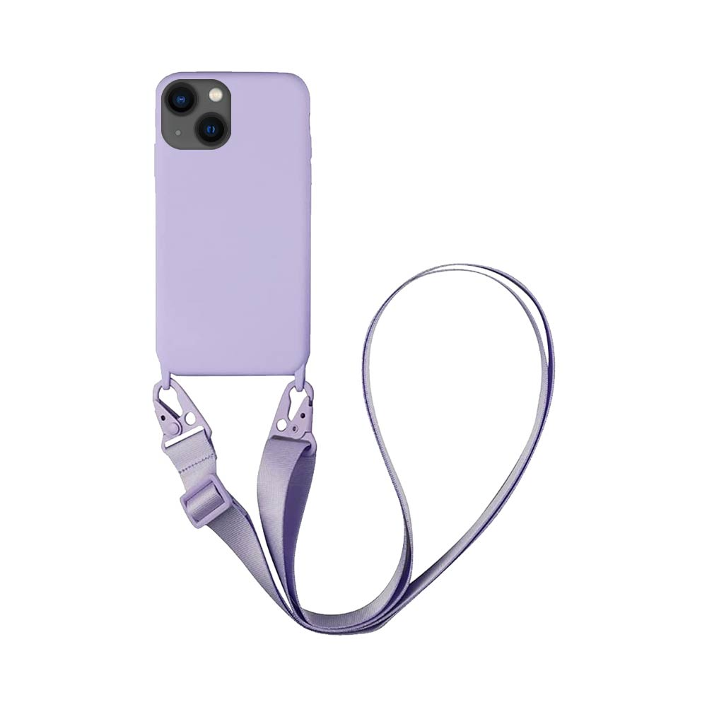 Coque avec Bandoulière Apple iPhone 15 Violet Clair