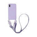 Coque avec Bandoulière Apple iPhone X & XS Violet Clair