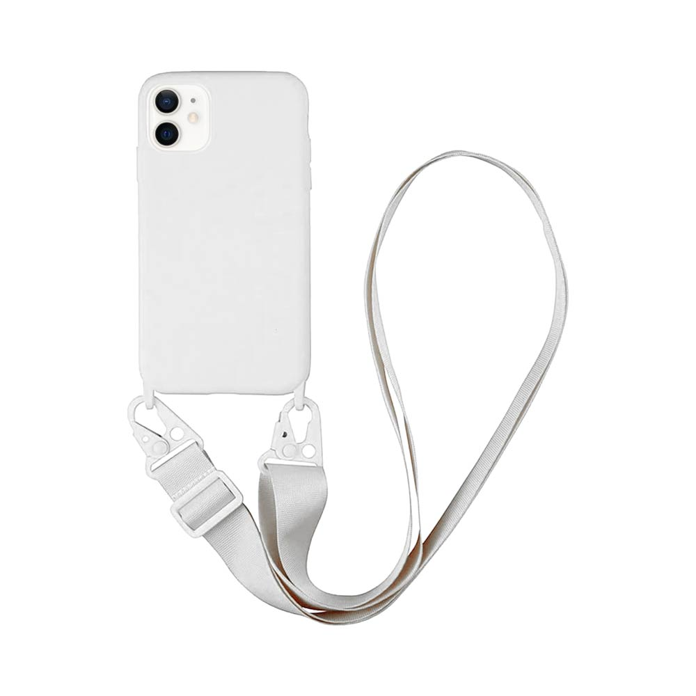 Coque avec Bandoulière Apple iPhone 12 Mini Blanc