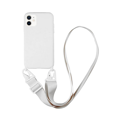 Coque avec Bandoulière Apple iPhone 12 Mini Blanc