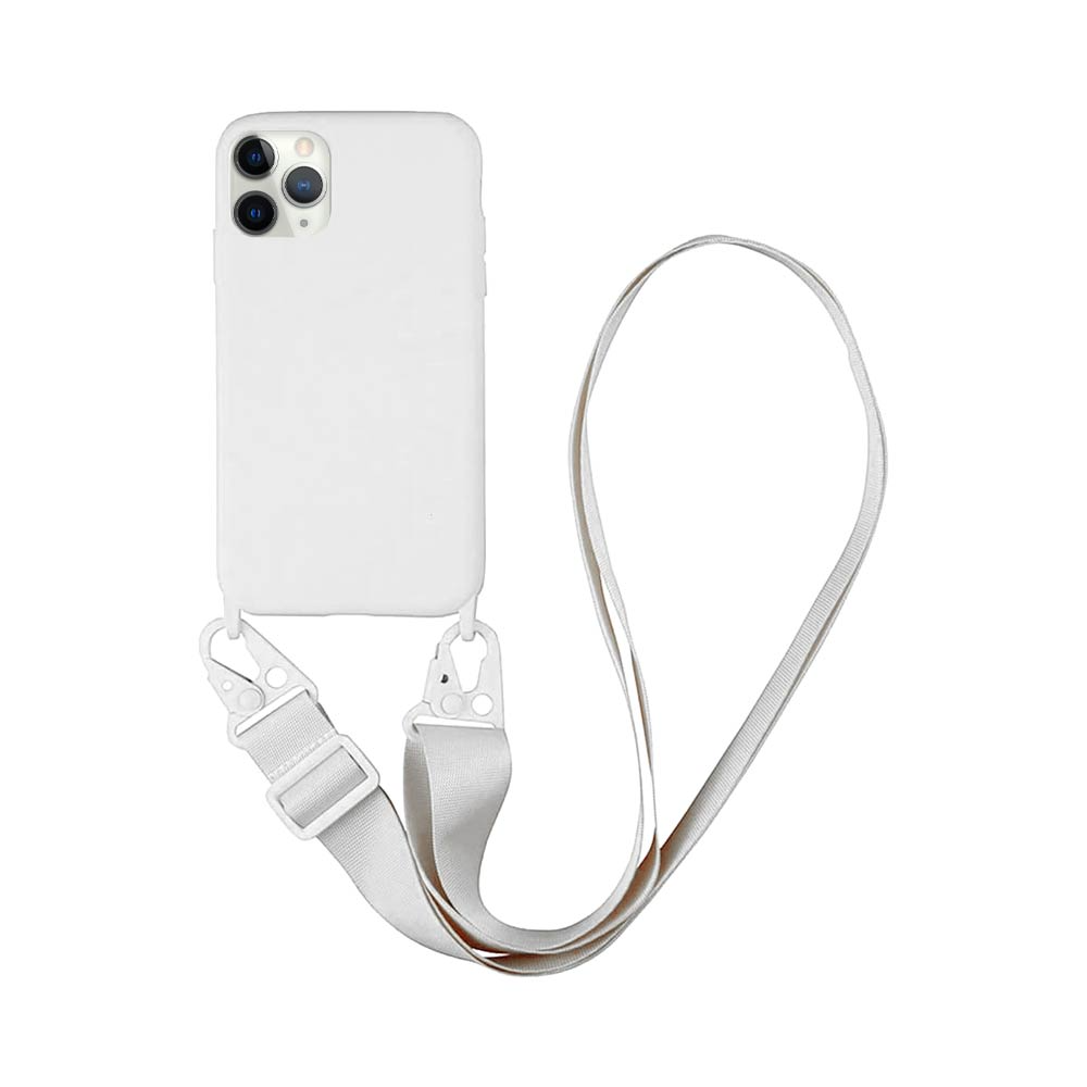 Coque avec Bandoulière Apple iPhone 11 Pro Blanc