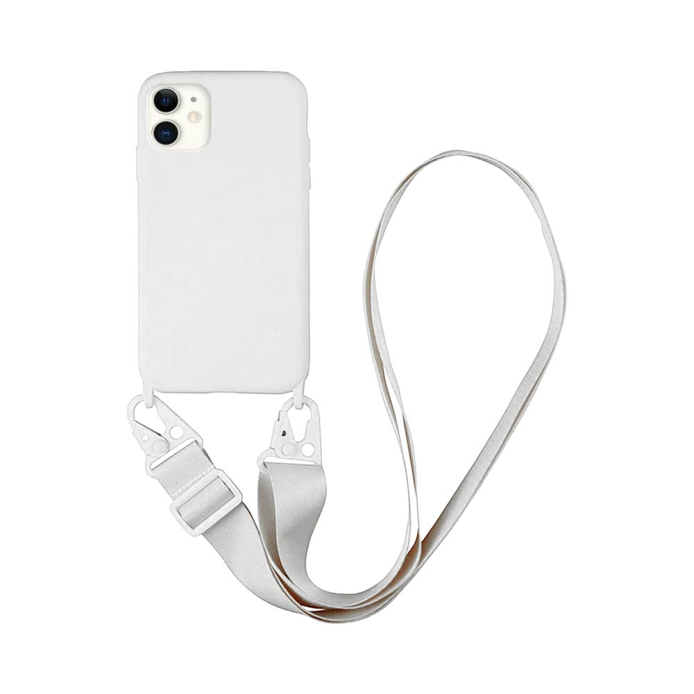 Coque avec Bandoulière Apple iPhone 11 Blanc