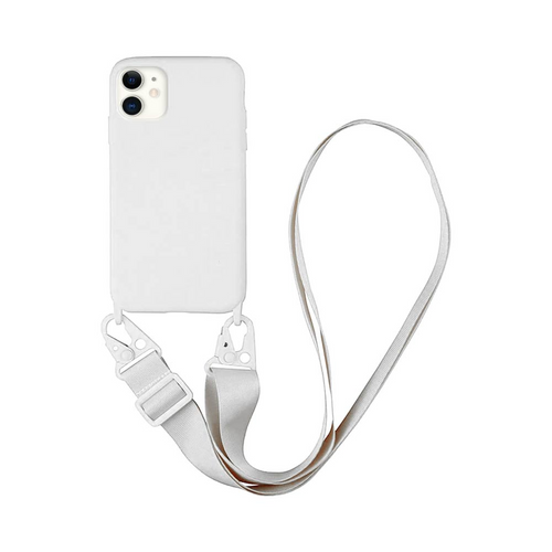 Coque avec Bandoulière Apple iPhone 11 Blanc