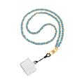 Tour de Cou Universel pour Smartphone en Cuir PU A12 Bleu Ciel
