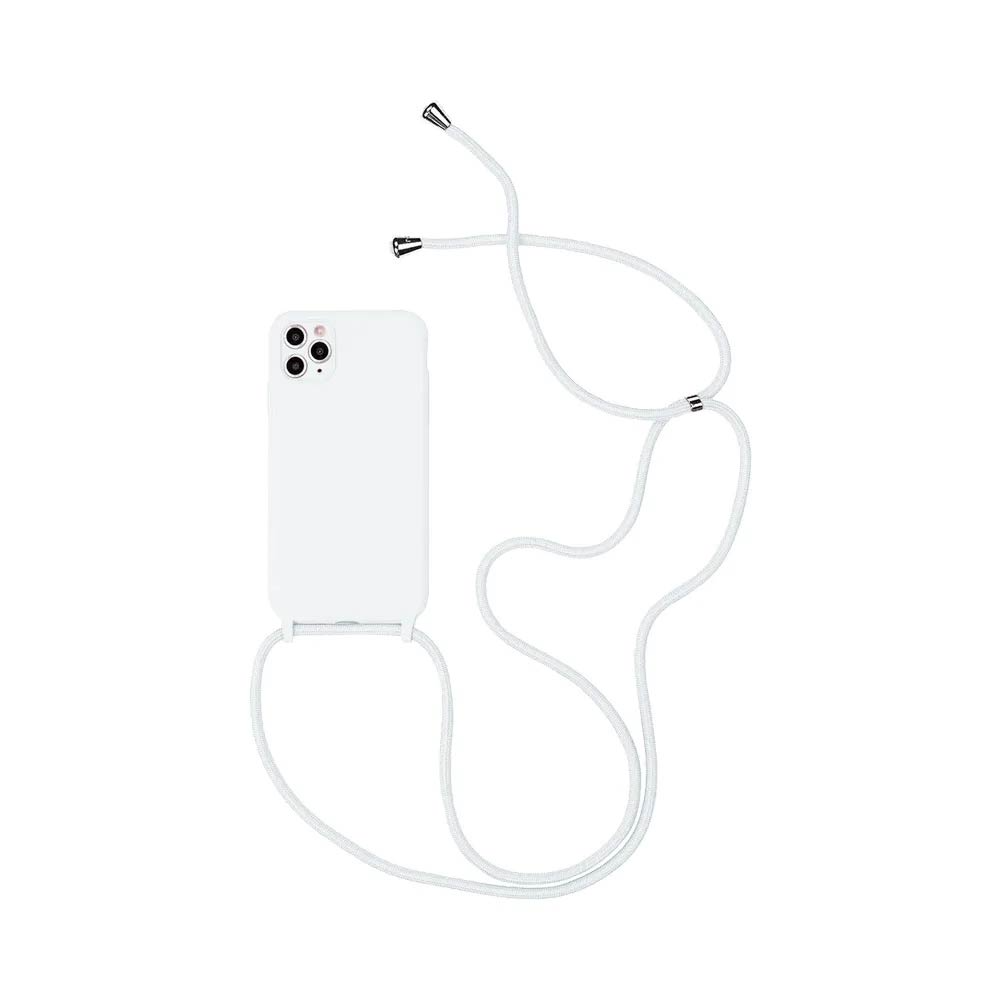 Coque avec Cordon Apple iPhone 15 Pro Max Blanc