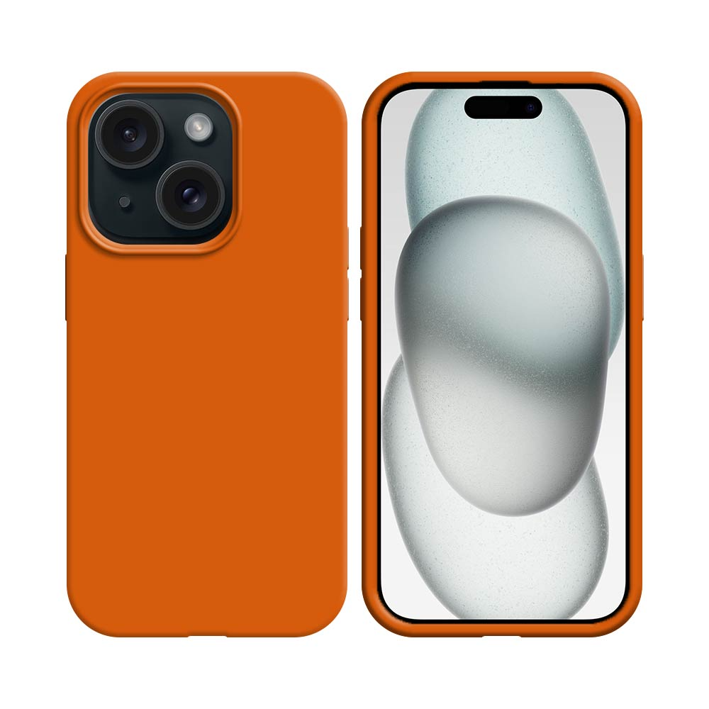 Coque Compatible Apple iPhone 15 Orange