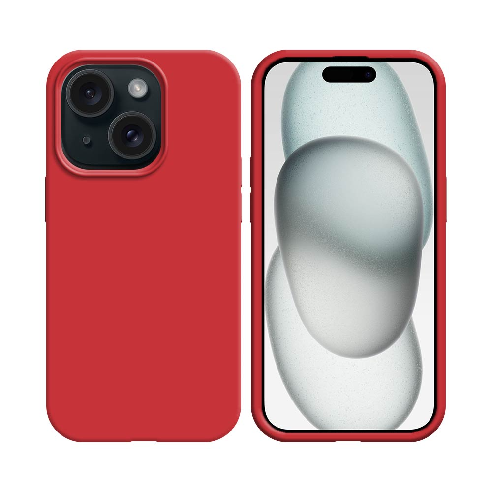 Coque Compatible Apple iPhone 15 Rouge