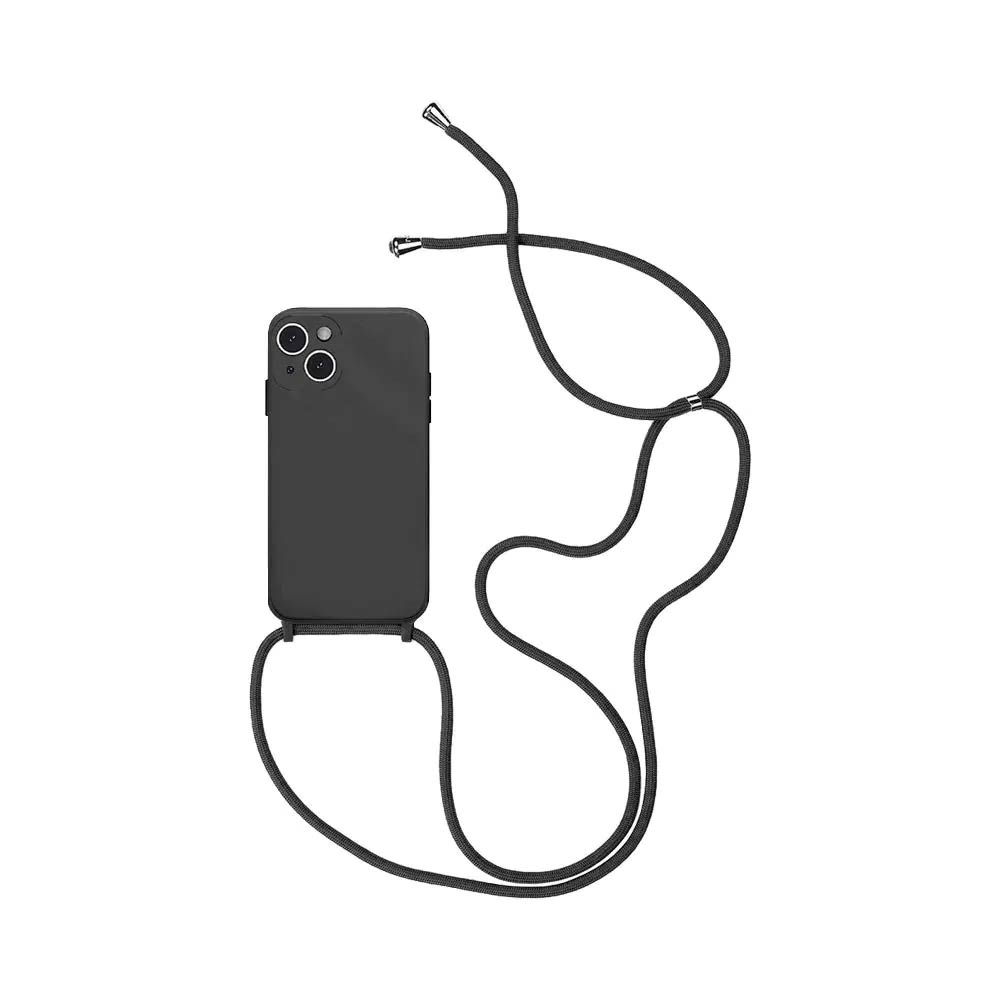 Coque avec Cordon Apple iPhone 15 Plus Noir