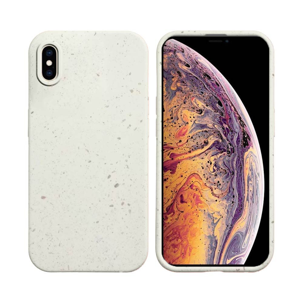 Coque Bambou Biodégradable PROTECT Apple iPhone XS Max Blanc
