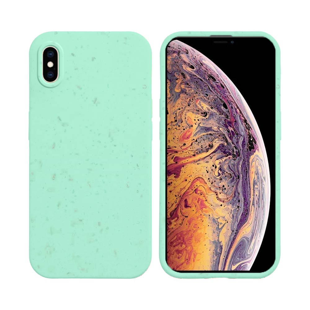 Coque Bambou Biodégradable PROTECT Apple iPhone X & XS Vert Menthe