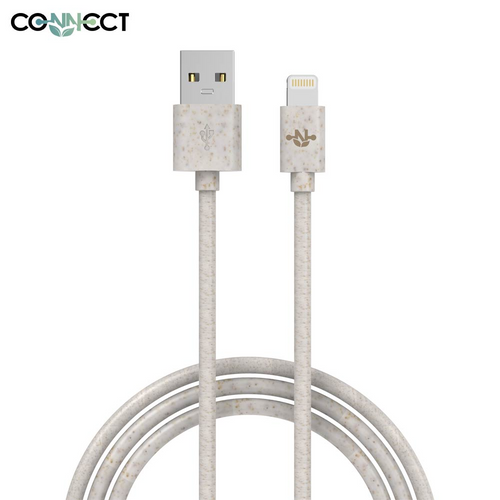 Câble Data USB vers Lightning CONNECT MC-CLB9 Eco-Friendly 12W (1m) Beige - RM34 Repair Mobile Béziers