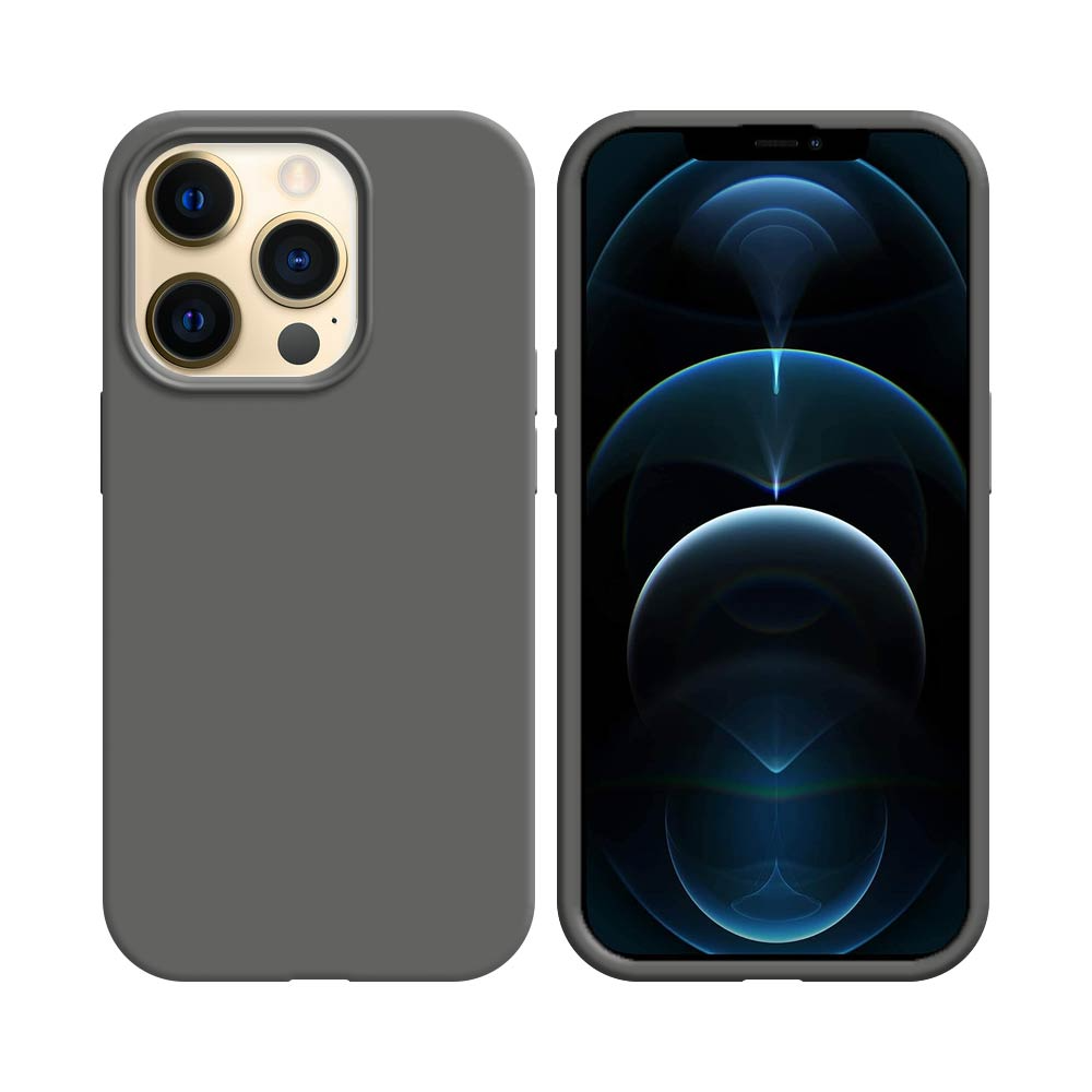 Coque Compatible Apple iPhone 12 & 12 Pro Gris Foncé