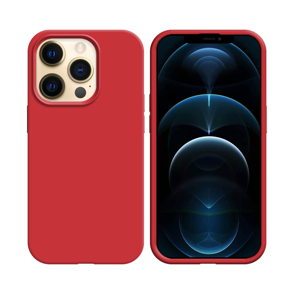 Coque Compatible Apple iPhone 12 Pro & 12 Rouge