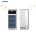 Batterie Externe Power Bank Solaire CONNECT MC-BESB01 10000mAh Blanc