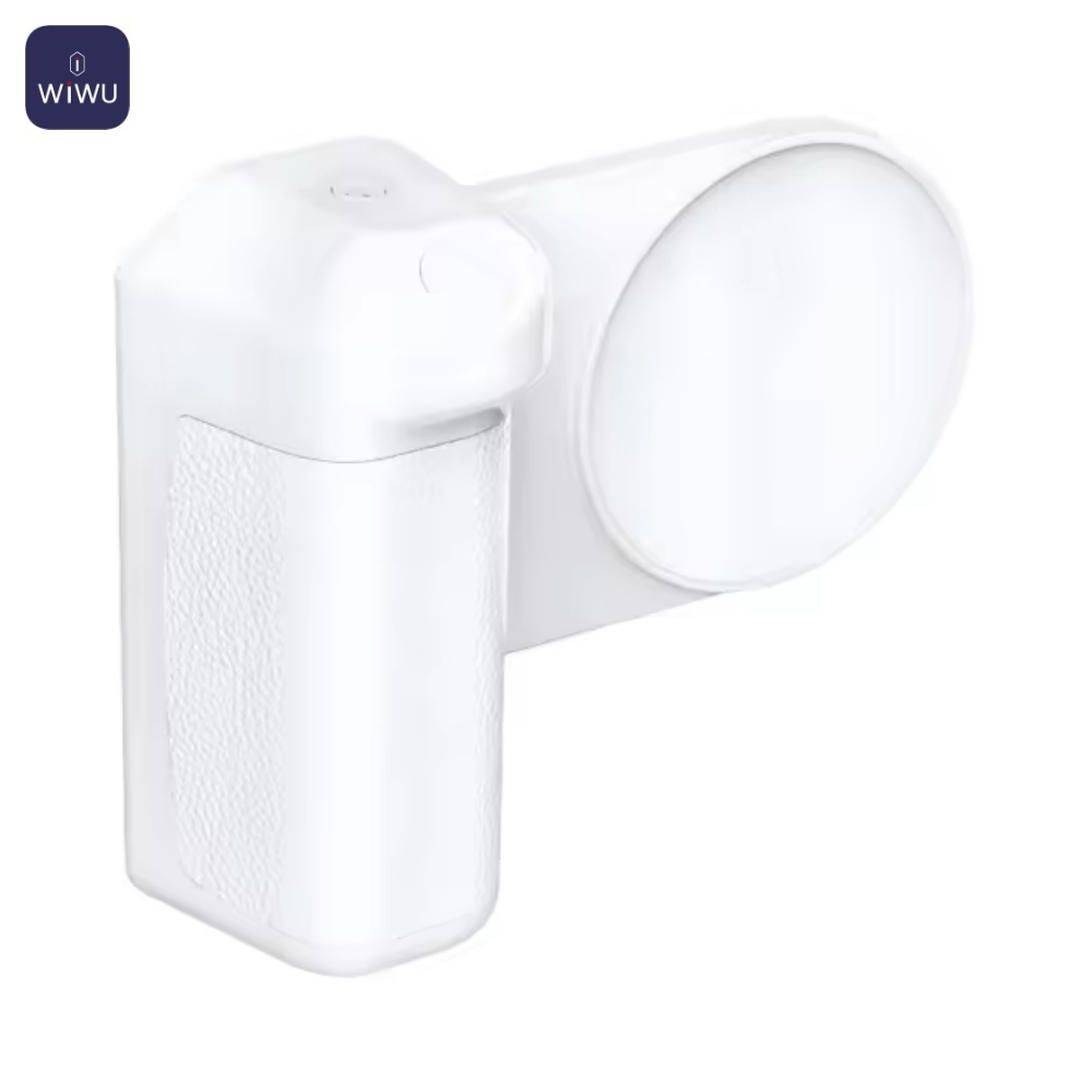 Batterie Externe Power Bank Sans Fil Magnétique Wiwu Wi-W016 4500mAh avec Bluetooth Blanc