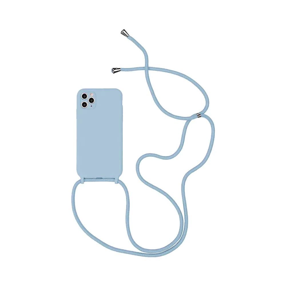 Coque avec Cordon Apple iPhone 16 Pro Bleu Clair