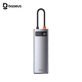 Hub Baseus USB-C (8-en-1) vers HDMI 4K + Ethernet RJ45 + USB-C + USB 3.0 x3 + SD/TF(micro SD) - CAHUB-CV0G