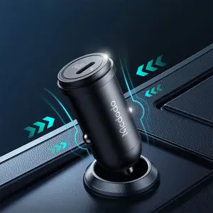 Chargeur Allume-Cigare Mcdodo CC-7493 30W Charge Rapide (avec Câble USB-C vers USB-C 1.2m) Noir