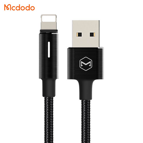 Câble Data USB vers Lightning Mcdodo CA-4600 (Mise Hors Tension Automatique et Indicateur LED) 1.2 m Noir - RM34…