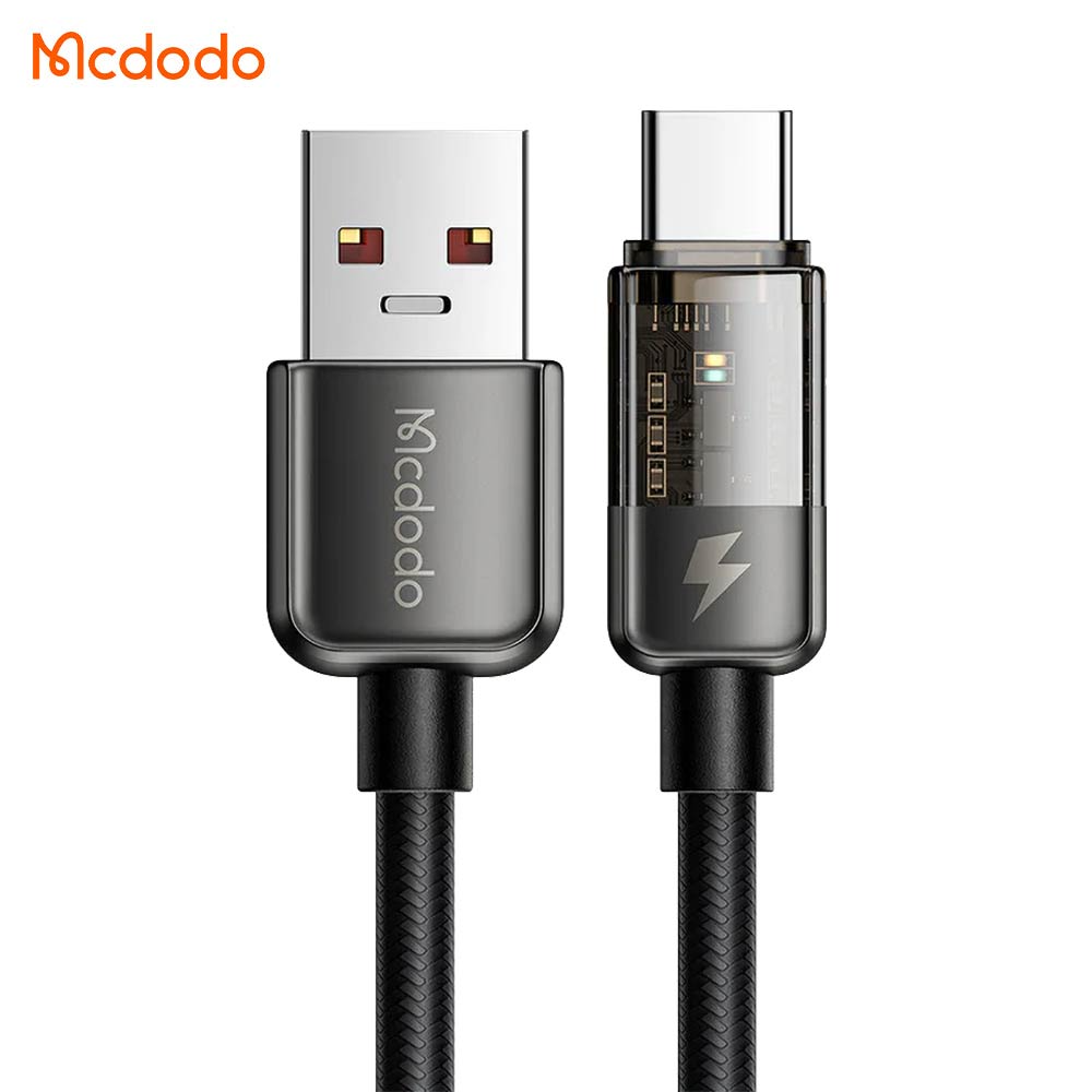 Câble Data USB vers USB-C Mcdodo CA-3150 Super Charge (Mise Hors Tension Automatique) 1.2m Noir