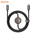 Câble de Charge Montre Connectée Mcdodo CA-2580 USB-C vers USB-C 60W + Pad de Charge 2.5W Noir