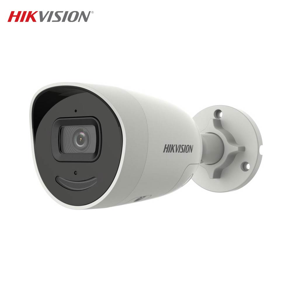 Caméra de Surveillance IA Hikvision DS-2CD2046G2-IU/SL (4mm) Mini Bullet 4MP DarkFighter & AcuSense Blanc