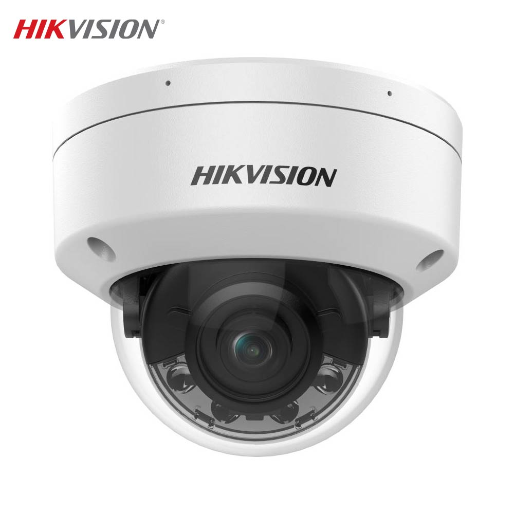 Caméra de Surveillance IA Hikvision DS-2CD2187G2H-LISU (4mm) Dome 8MP Smart Hybrid Light, ColorVu & AcuSense Blanc
