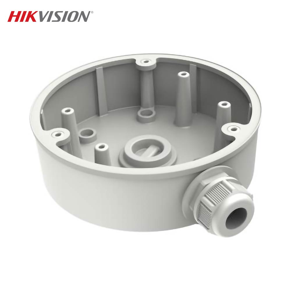 Boite de Jonction pour Caméra de Surveillance Hikvision Tourelle DS-1280ZJ-PT6 Blanc