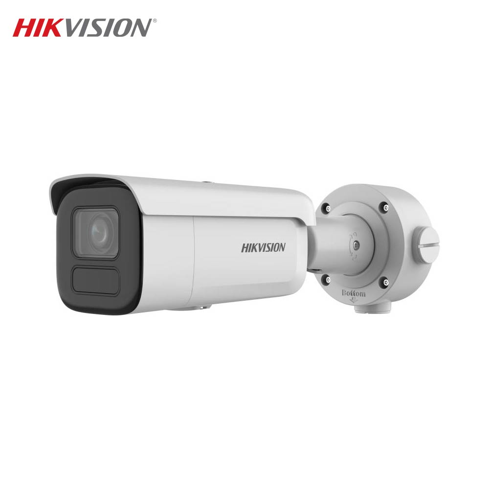Caméra de Surveillance IA Hikvision DS-2CD2646G2HT-IZS Bullet 4MP DarkFighter & AcuSense Blanc
