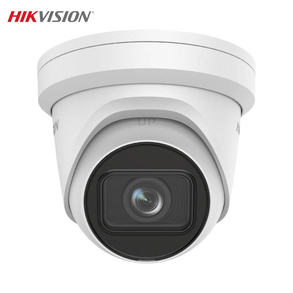 Caméra de Surveillance IA Hikvision DS-2CD2H23G2-IZS Turret 2MP IR & AcuSense Blanc